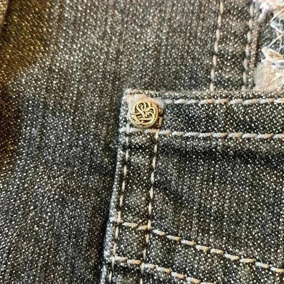 Spoon Me Creations  unique, one of a kind denim blazer with embellishments - Picture 7 of 8